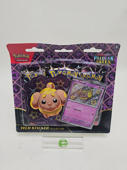 New Pokémon TCG Paldean Fates Tech Sticker Collection Fidough