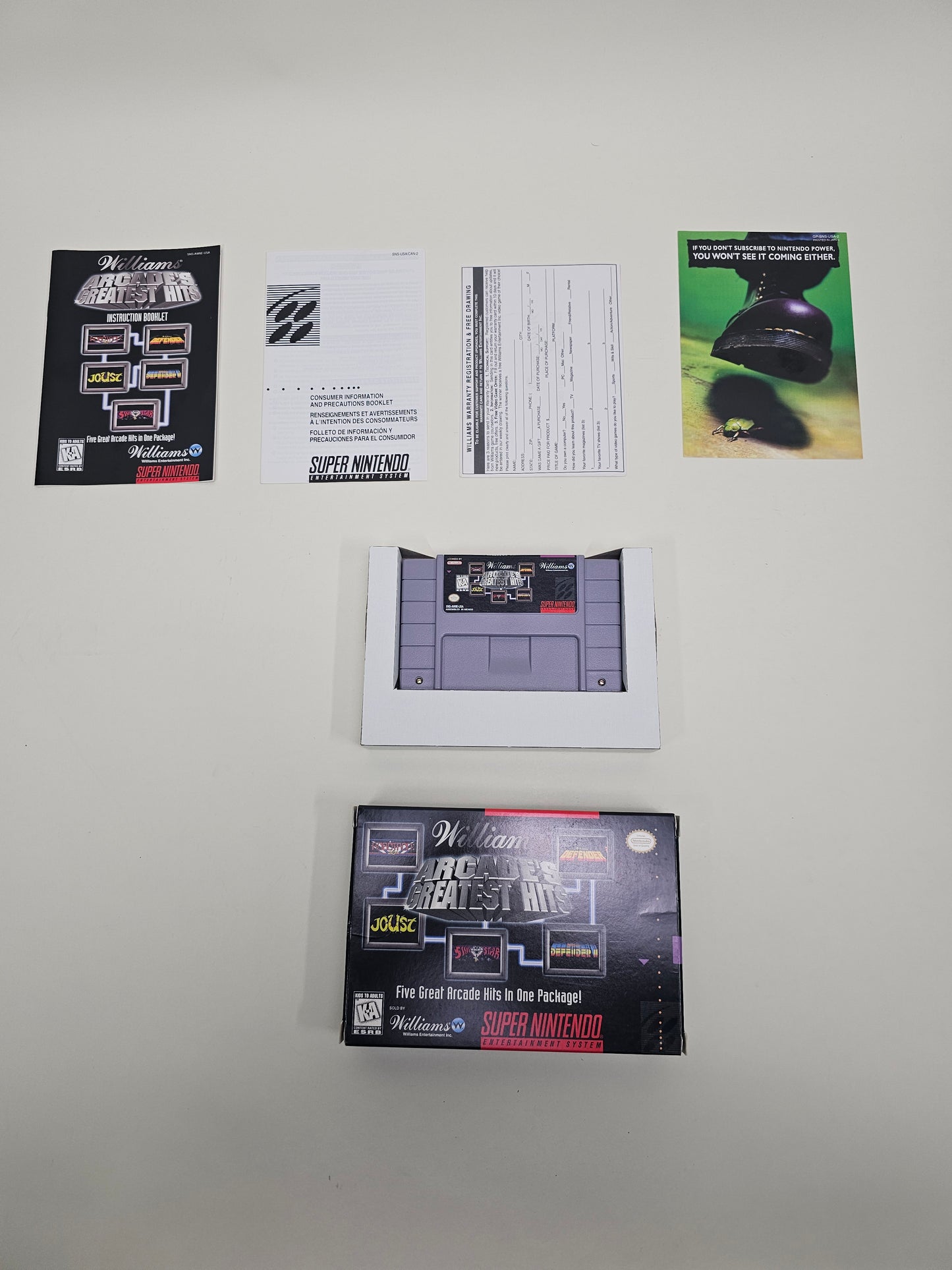 Williams Arcade's Greatest Hits (Super Nintendo SNES, 1996)