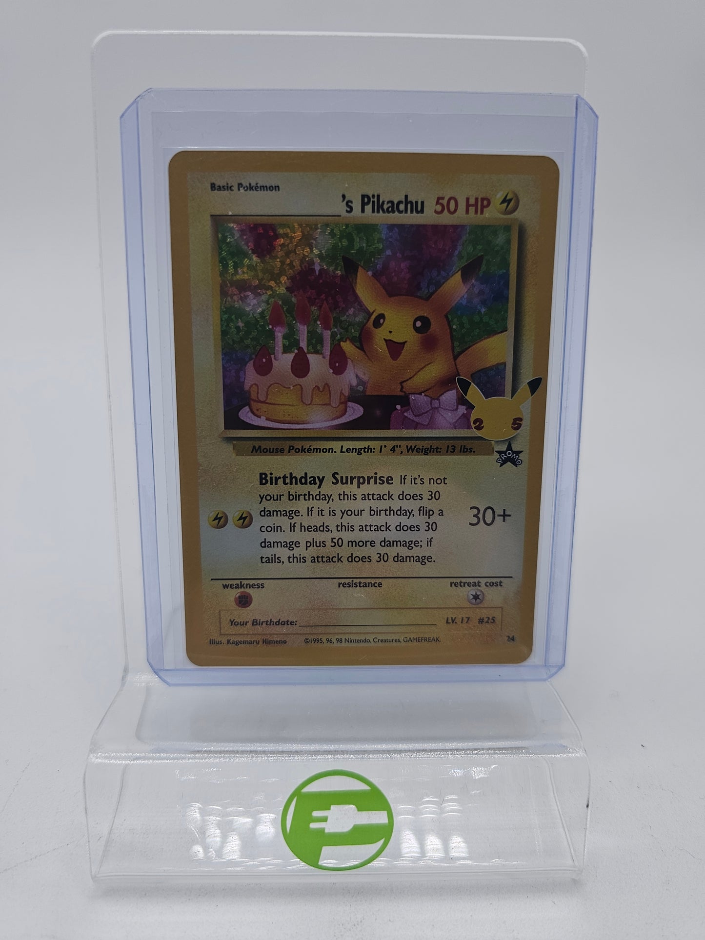 Pokémon TCG Celebrations Pikachu Birthday 24 English