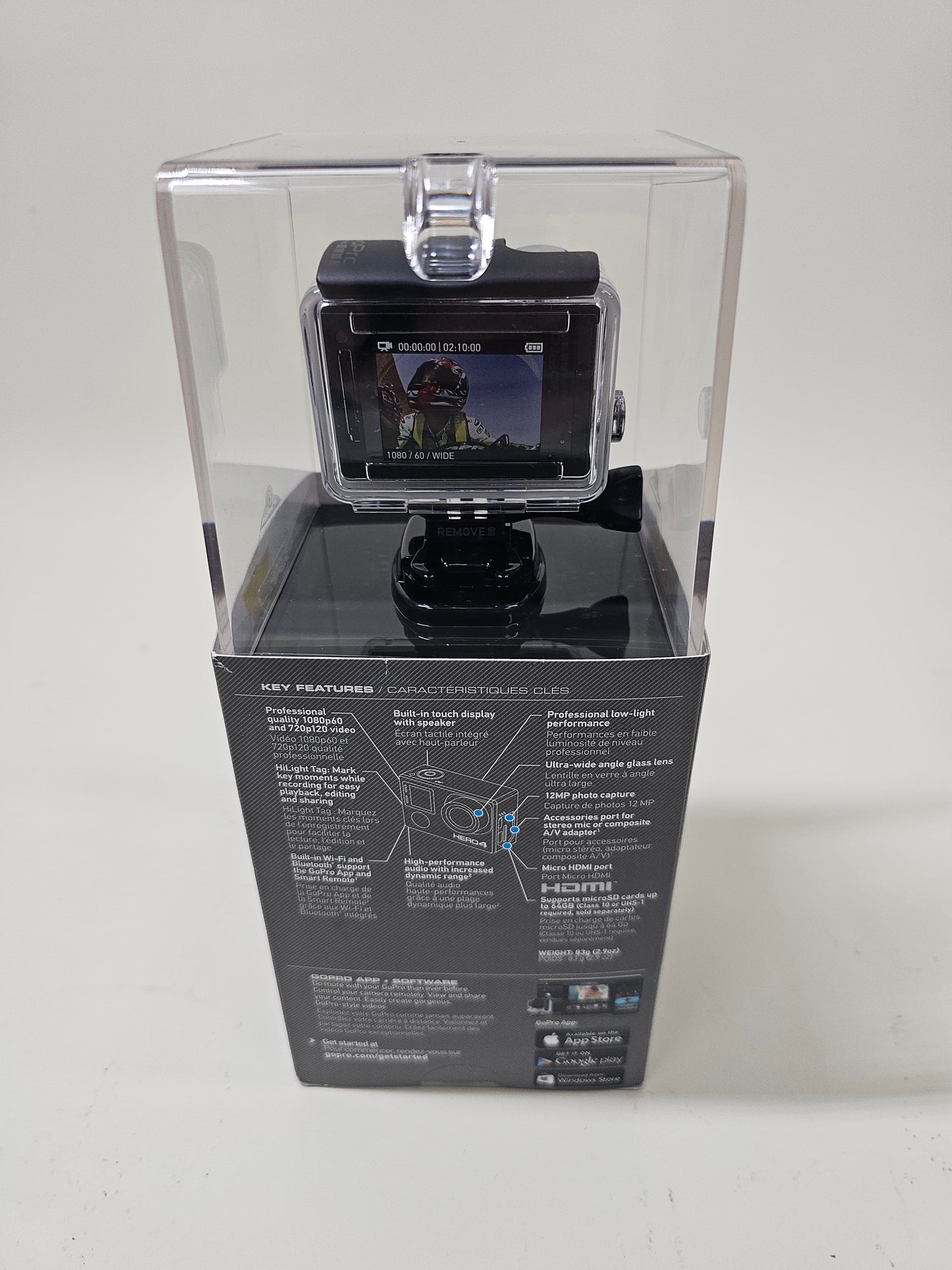 New GoPro Hero4 Silver 12MP Action Camera HWBD1
