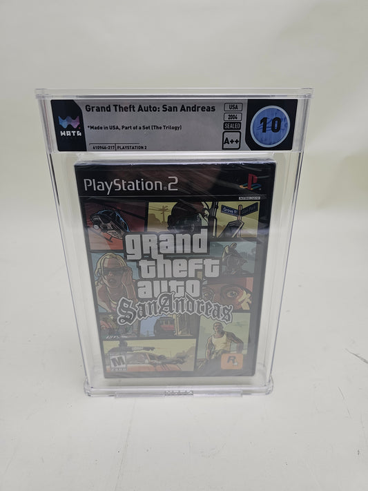 New Grand Theft Auto San Andreas (Sony PlayStation 2 PS2, 2004) Wata 10 A++