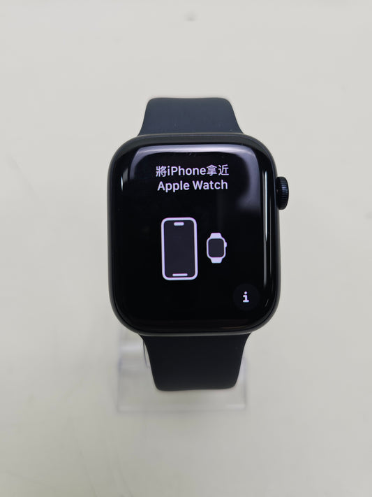 Unlocked Apple Watch Series 9 45MM Midnight Aluminum Black Sport Band A2964
