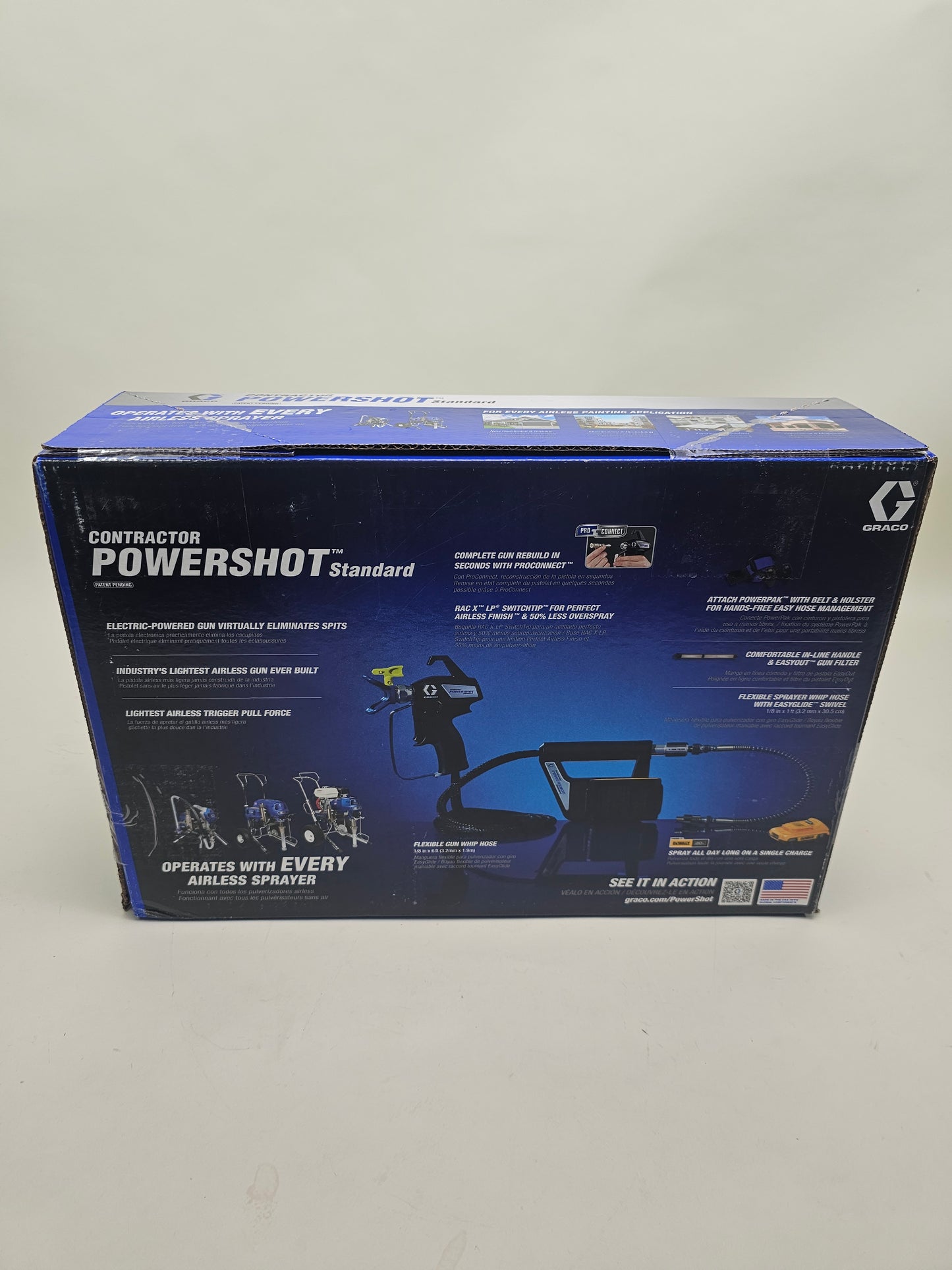 New Graco Contractor Powershot Standard Electric-Powered Airless Gun