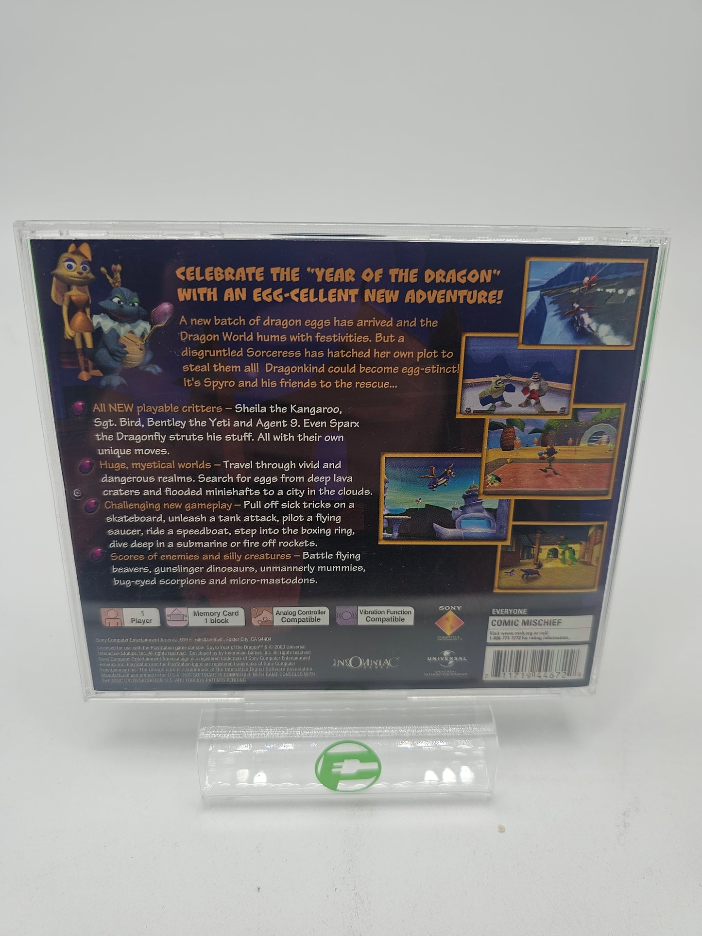 Spyro Year of the Dragon [Greatest Hits] (Sony PlayStation 1 PS1, 2000)