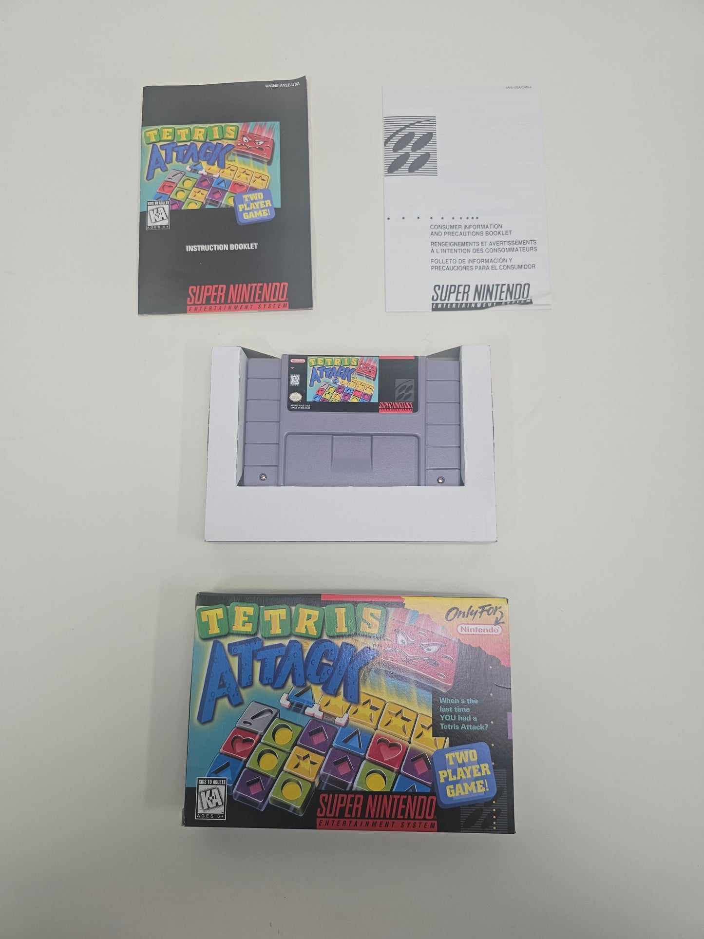 Tetris Attack (Super Nintendo SNES, 1996)