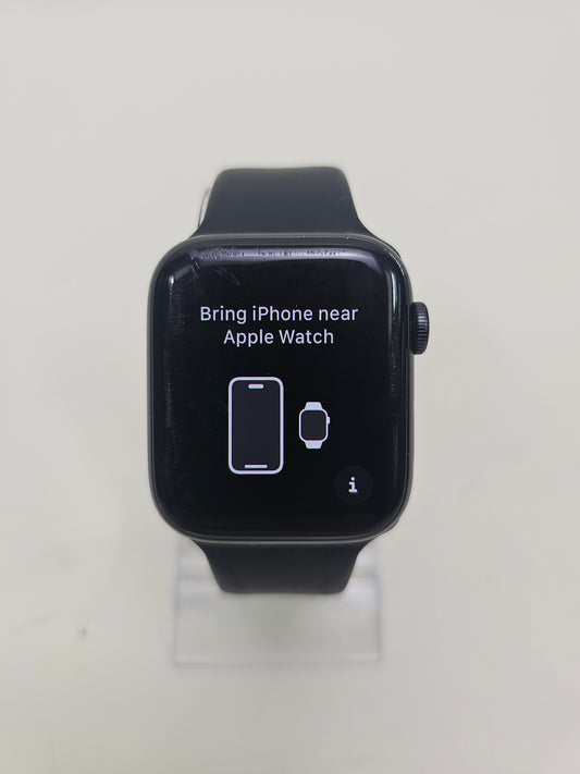 Unlocked Apple Watch Series 6 44MM Black Aluminum Black Sport Band A2294