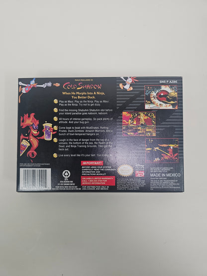 Maui Mallard in Cold Shadow (Super Nintendo SNES, 1996) CIB