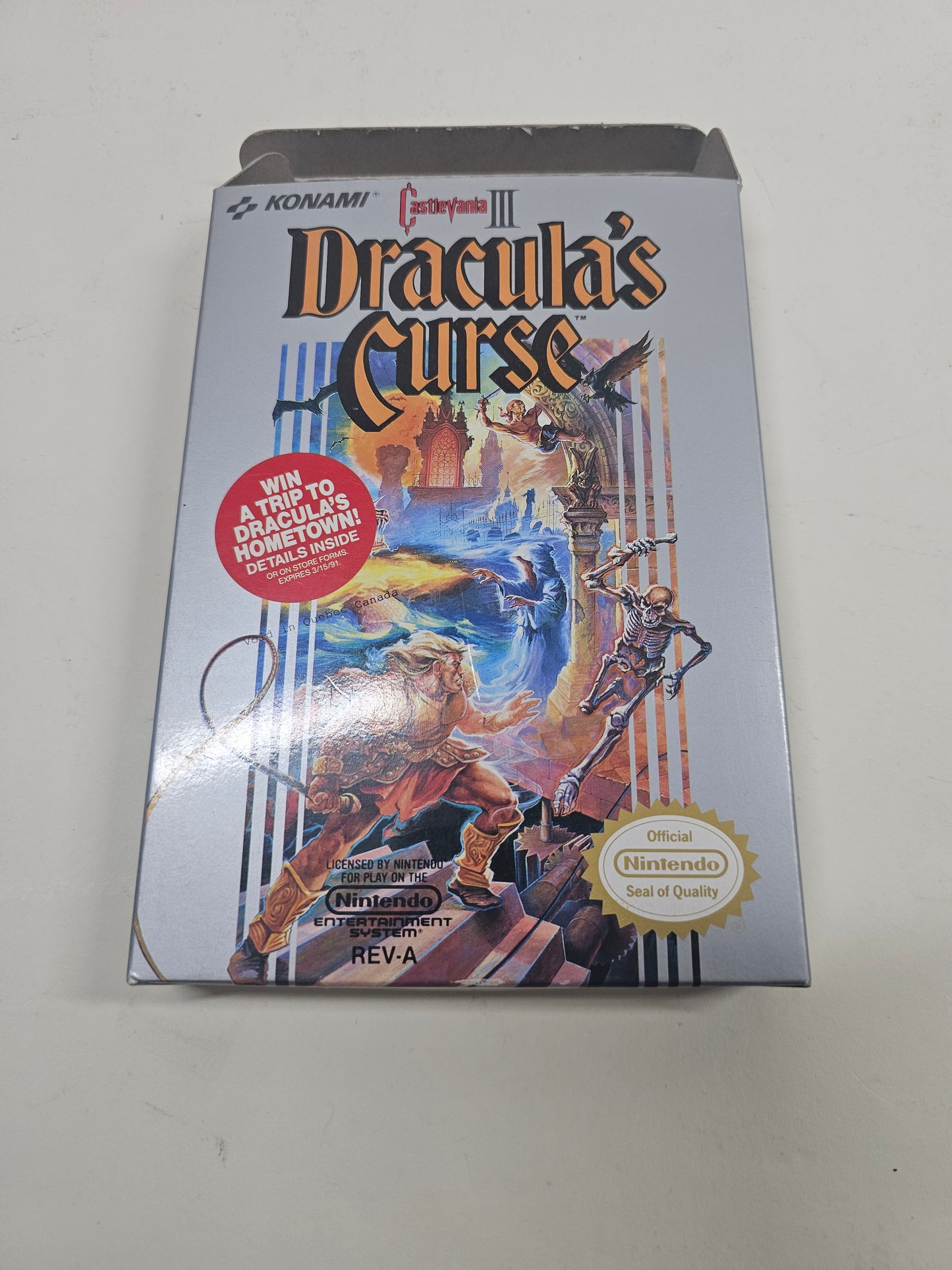 Castlevania III Dracula's Curse  (Nintendo NES,  1990) CIB