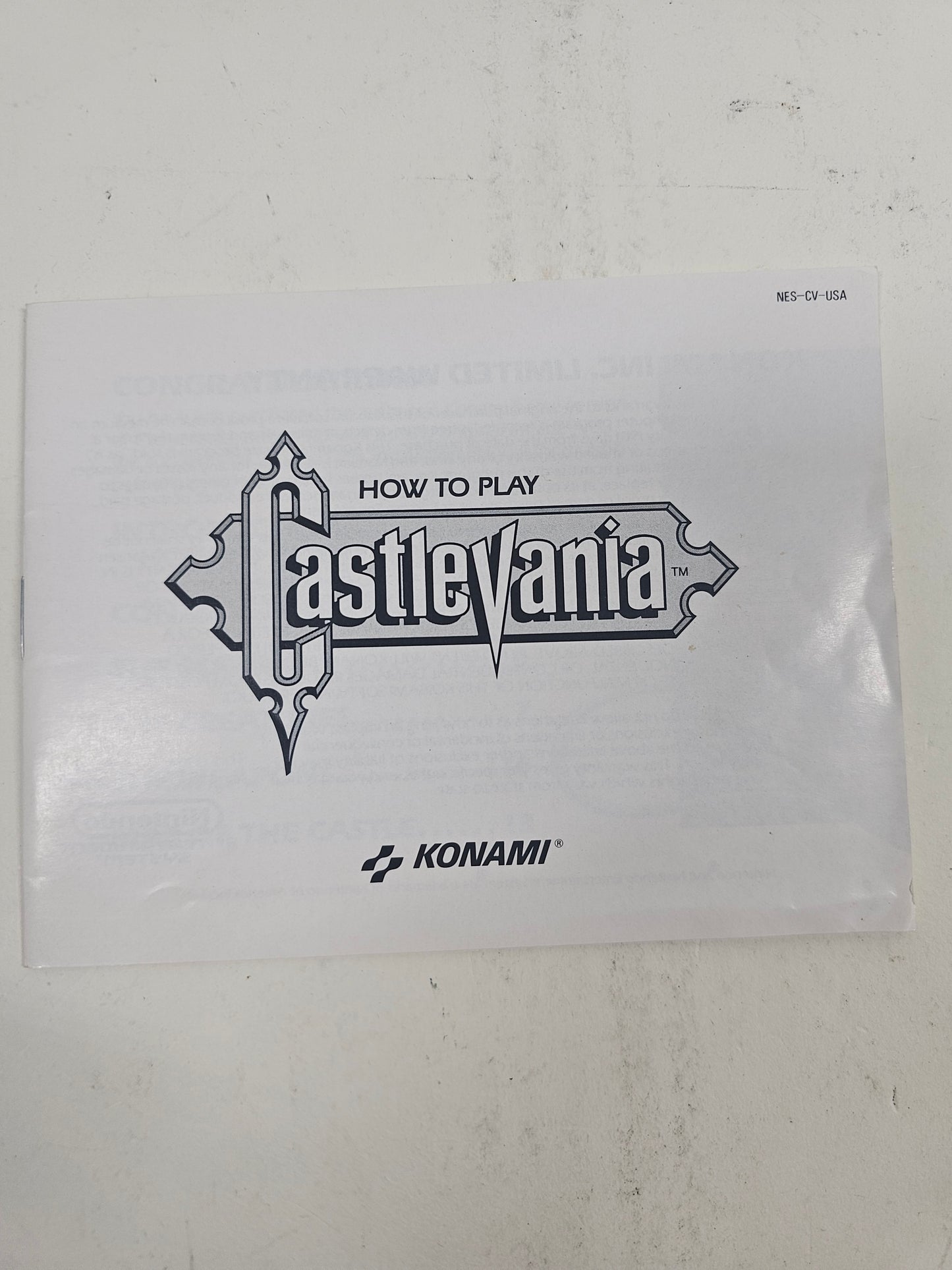 Castlevania  (Nintendo NES,  1987) CIB