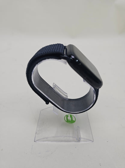 GPS Only Apple Watch Series 10 46MM Black Aluminum Midnight Nylon Band A2999