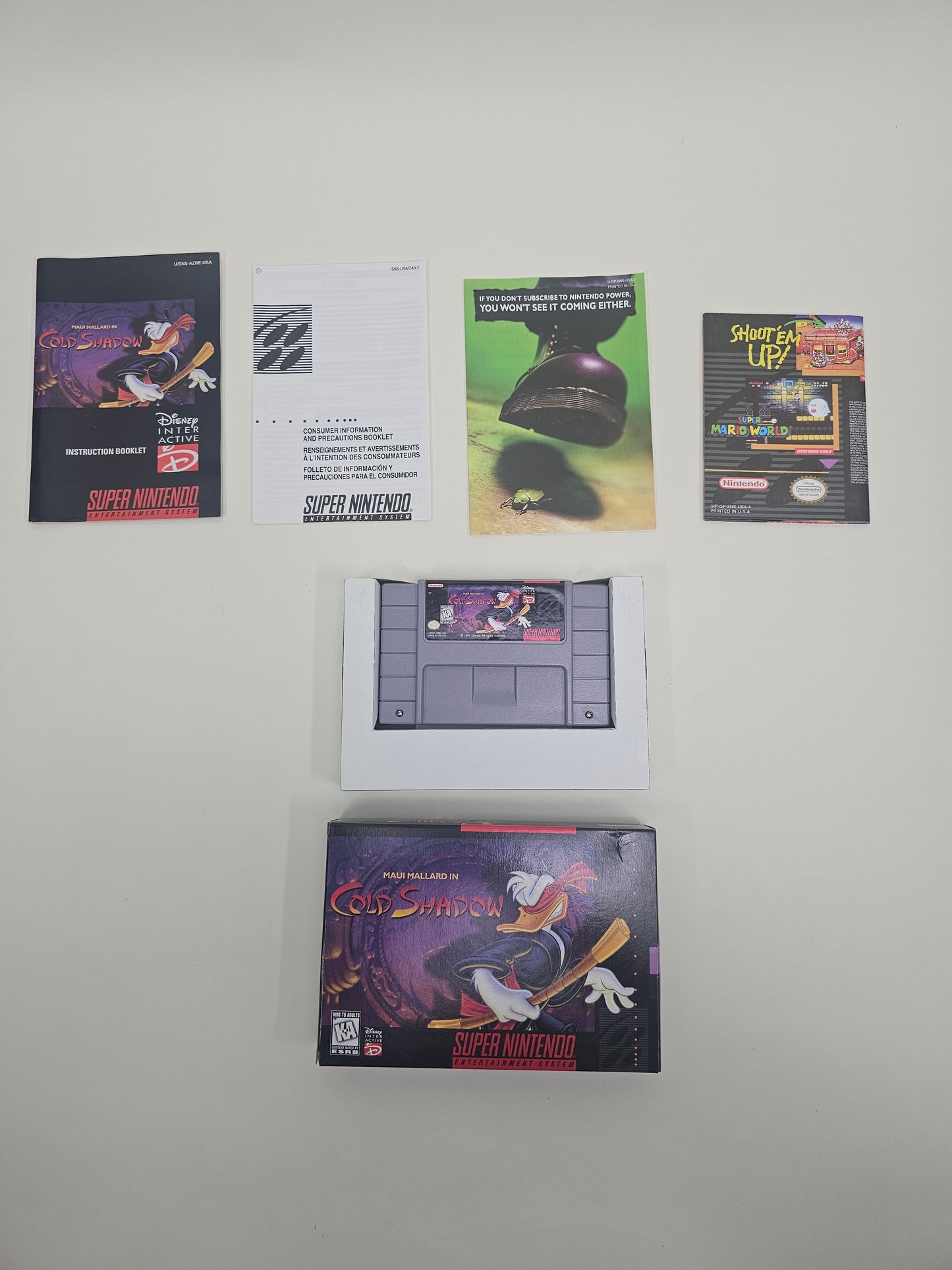 Maui Mallard in Cold Shadow (Super Nintendo SNES, 1996) CIB