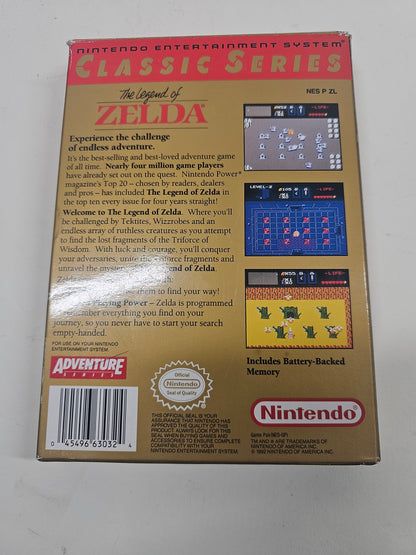 Legend of Zelda  (Nintendo NES,  1987)  CIB