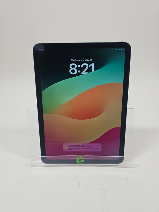 WiFi Only Apple iPad Air 4th Gen 64GB 17.5.1 Space Gray NYFM2LL/A