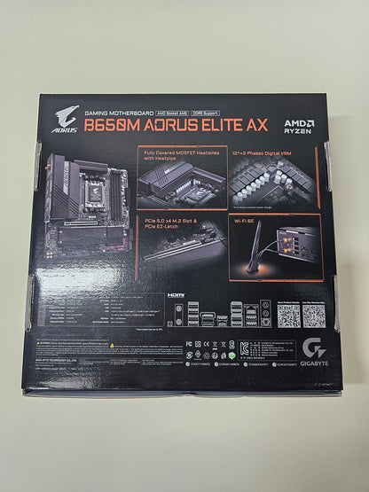 New GIGABYTE Aorus B650M Elite AX AM5 ATX