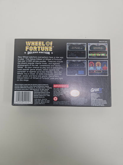 Wheel of Fortune Deluxe Edition (Super Nintendo SNES, 1994)